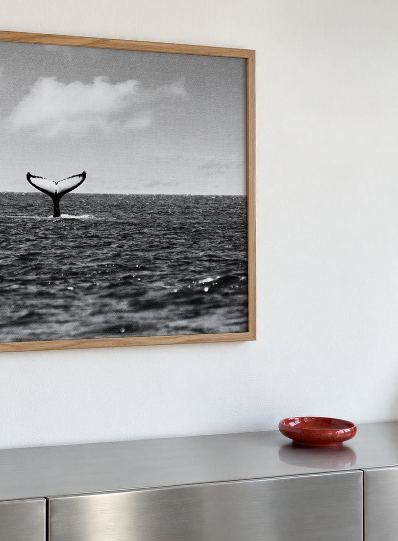Whale Tail - Framed poster detail