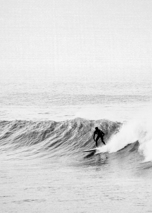 Sztuka sportowa: surfer na fali