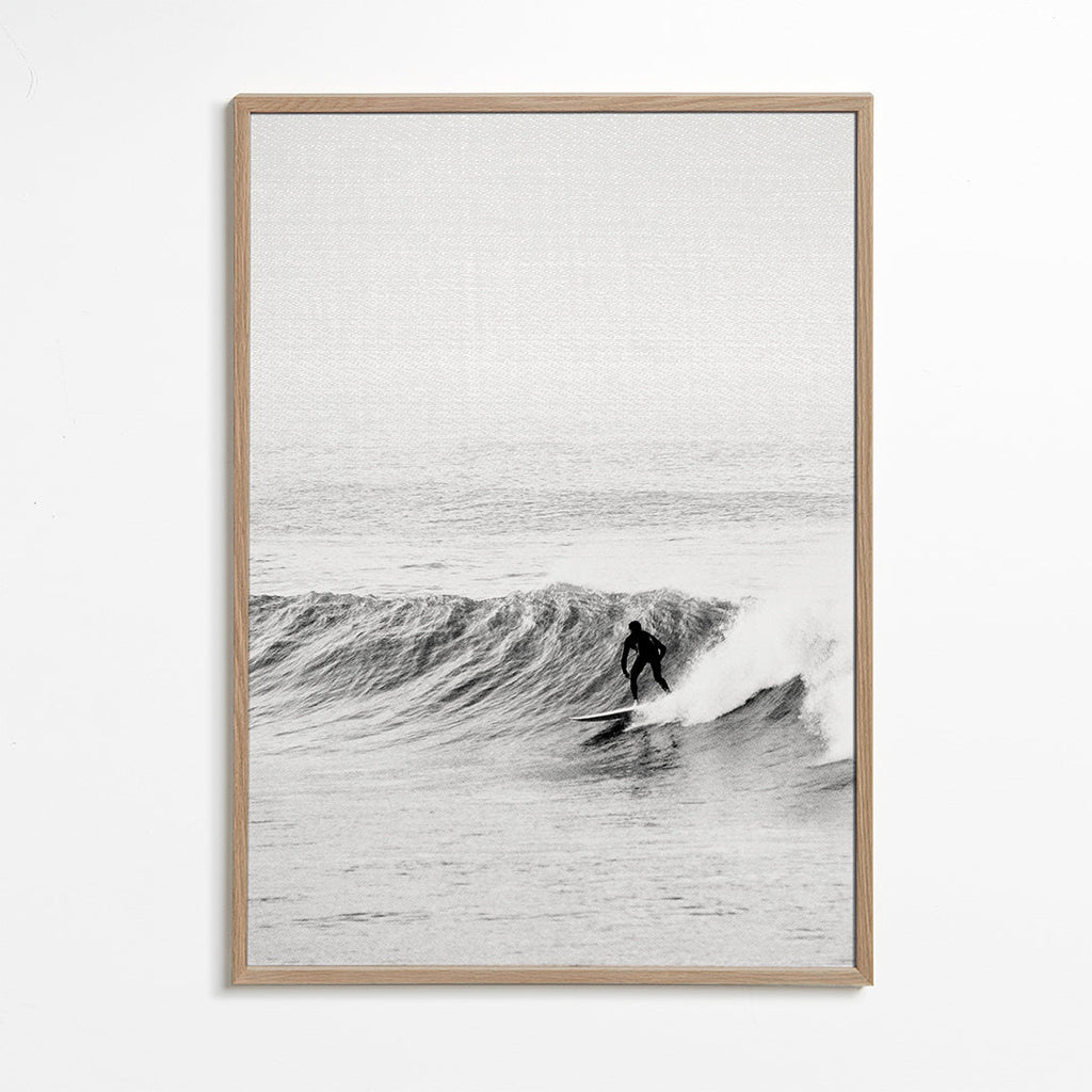 Sztuka sportowa: surfer na fali