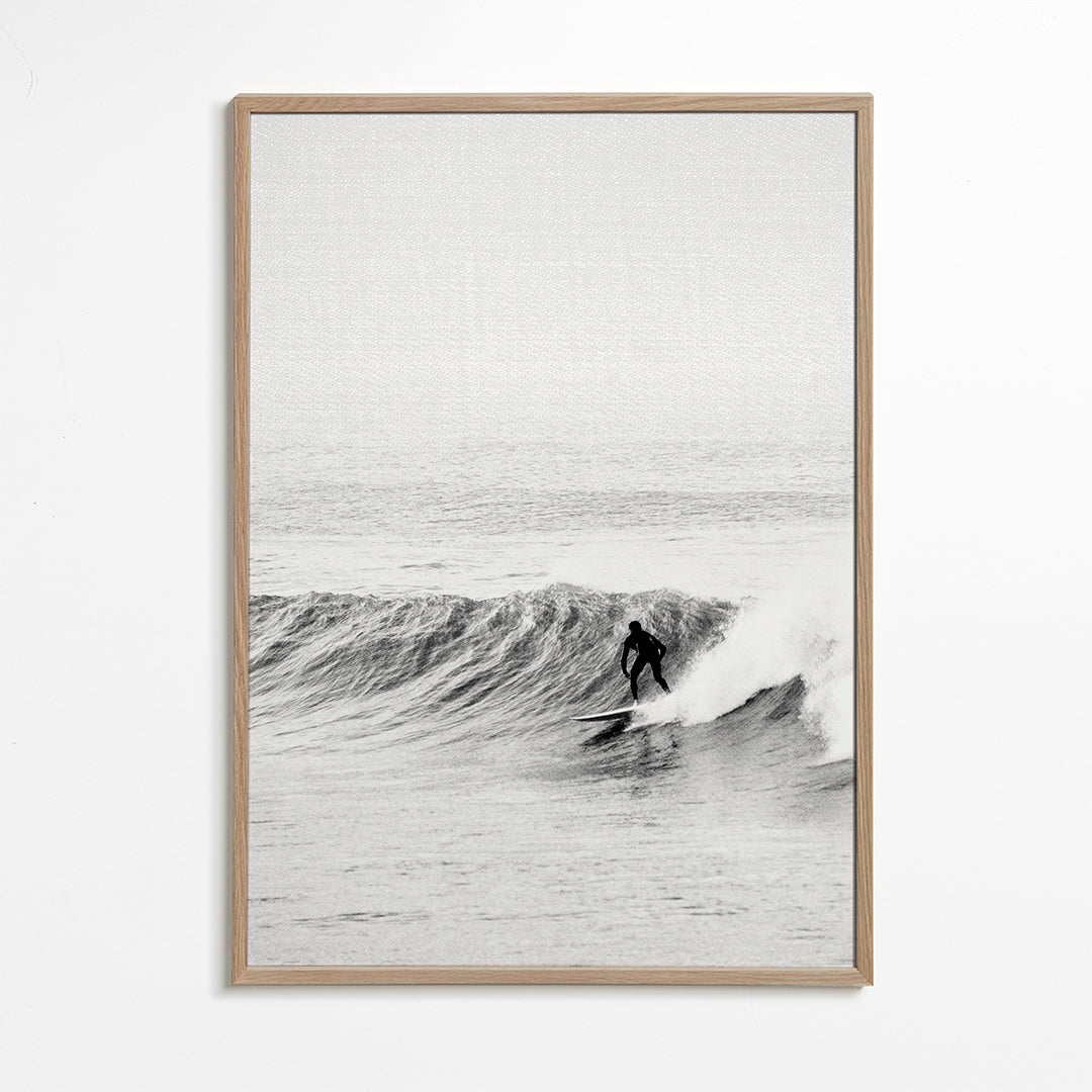 Sztuka sportowa: surfer na fali