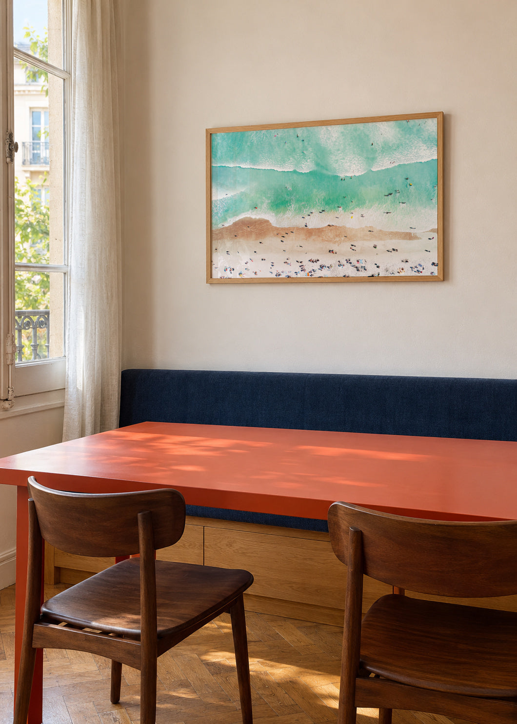 Beach Mood - Framed poster in an interior