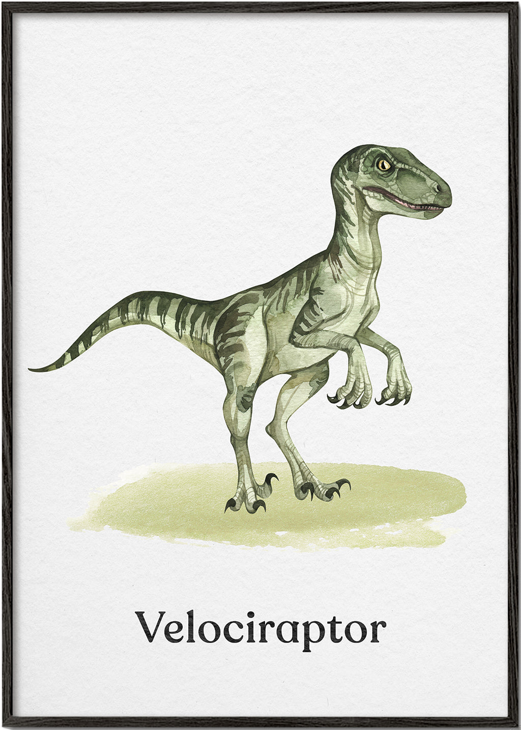 Plakat Velociraptor dla dzieci