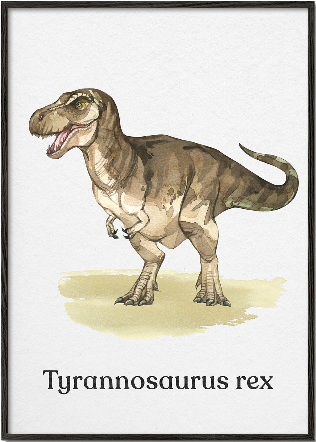 Plakat Tyrannosaurus rex ilustracja
