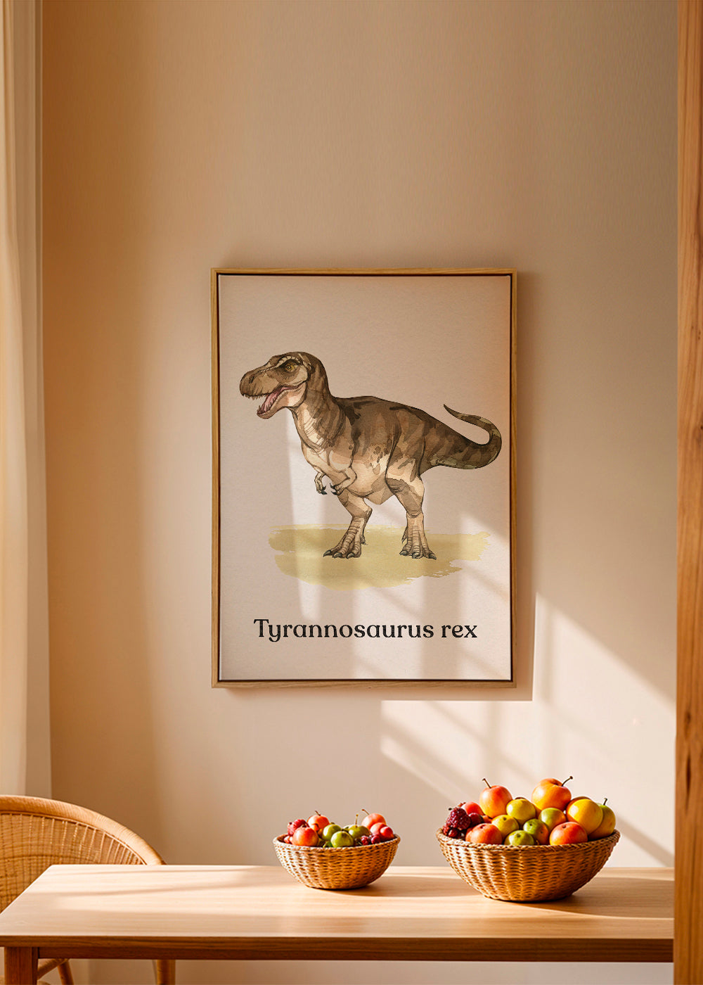 Plakat Tyrannosaurus rex ilustracja