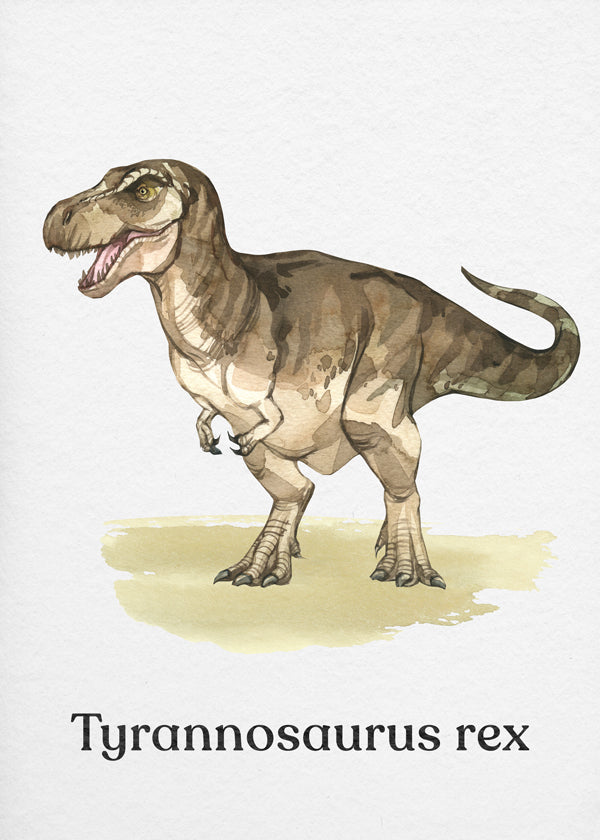 Plakat Tyrannosaurus rex ilustracja