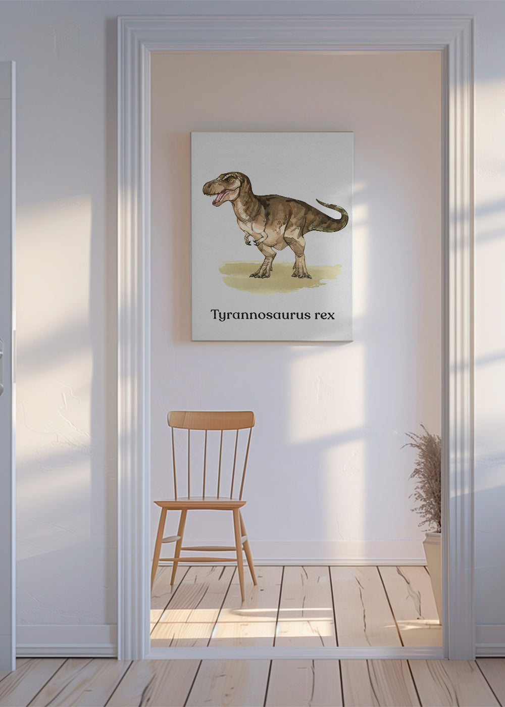 Plakat Tyrannosaurus rex ilustracja