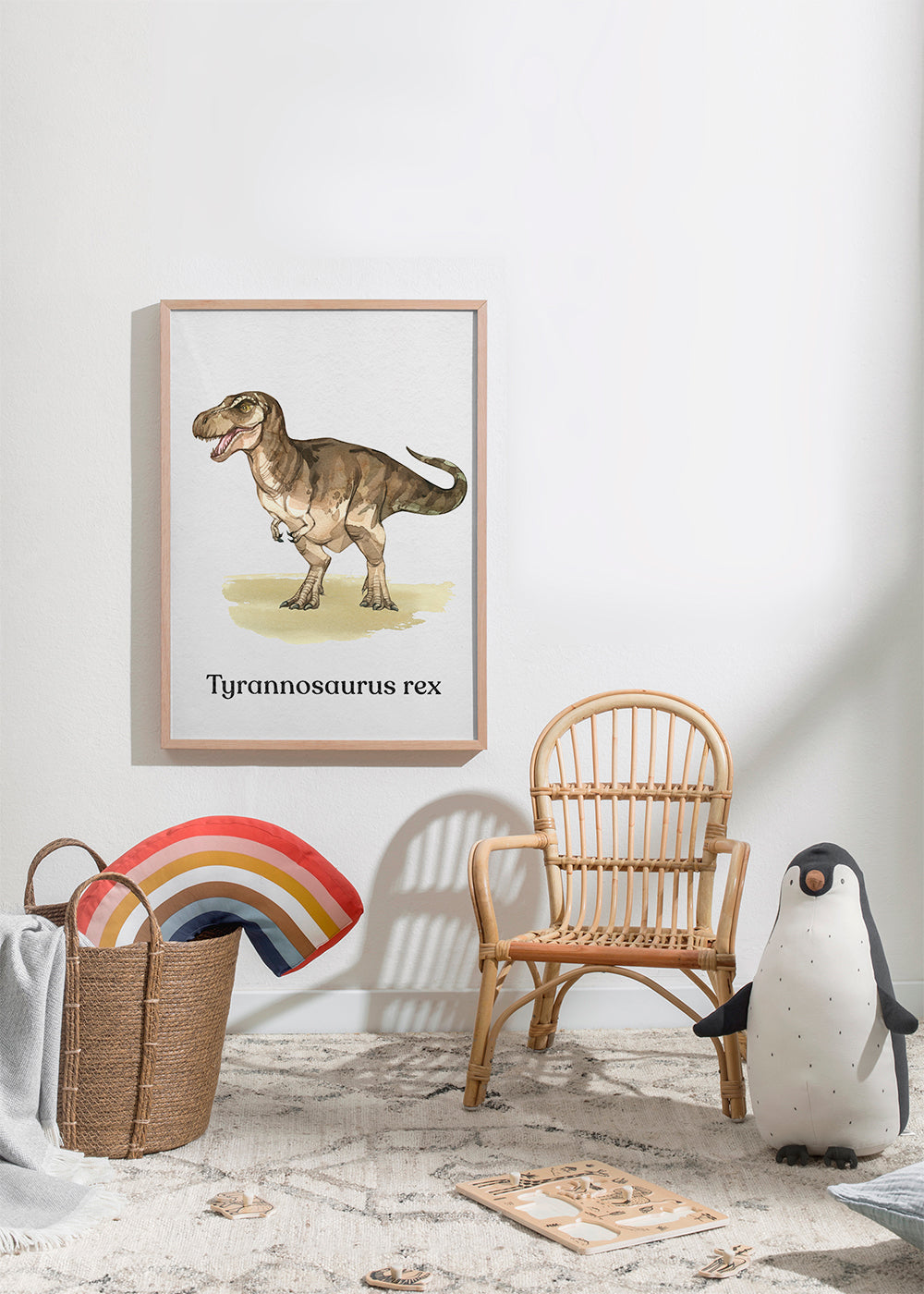 Plakat Tyrannosaurus rex ilustracja