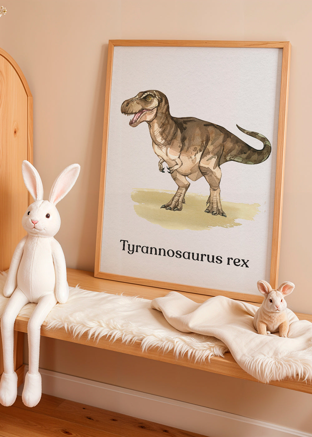 Plakat Tyrannosaurus rex ilustracja