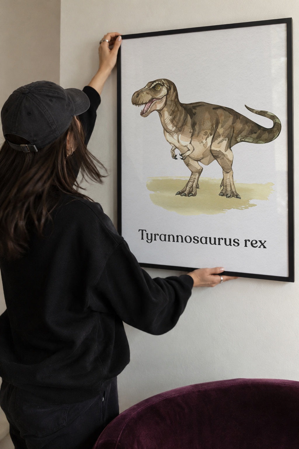 Tyrannosaurus rex - Framed poster detail
