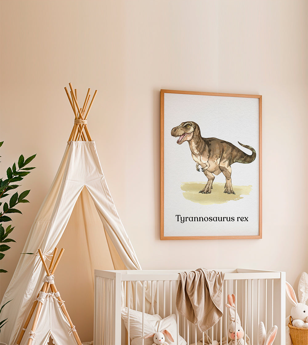 Plakat Tyrannosaurus rex ilustracja