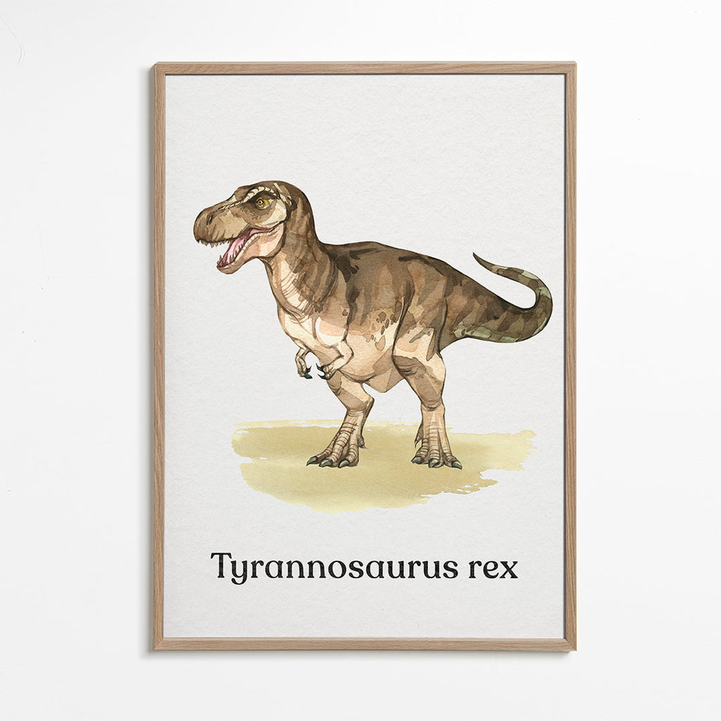 Plakat Tyrannosaurus rex ilustracja