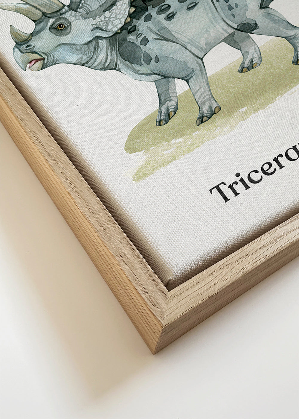 Obraz Triceratops ilustracja akwarelowa
