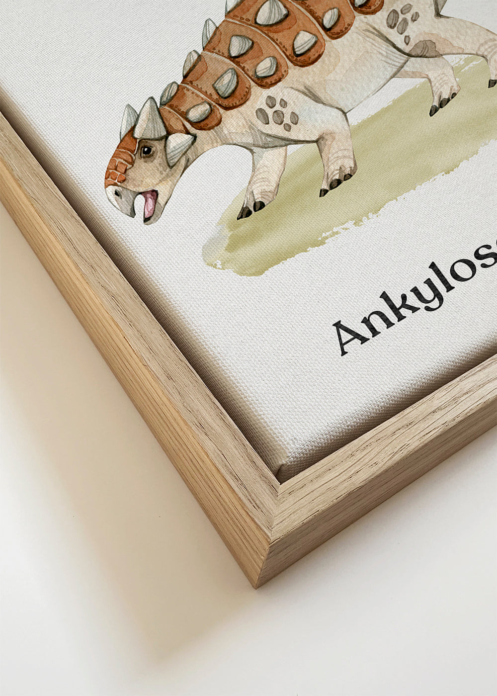 Ankylosaurus akwarela dla dzieci