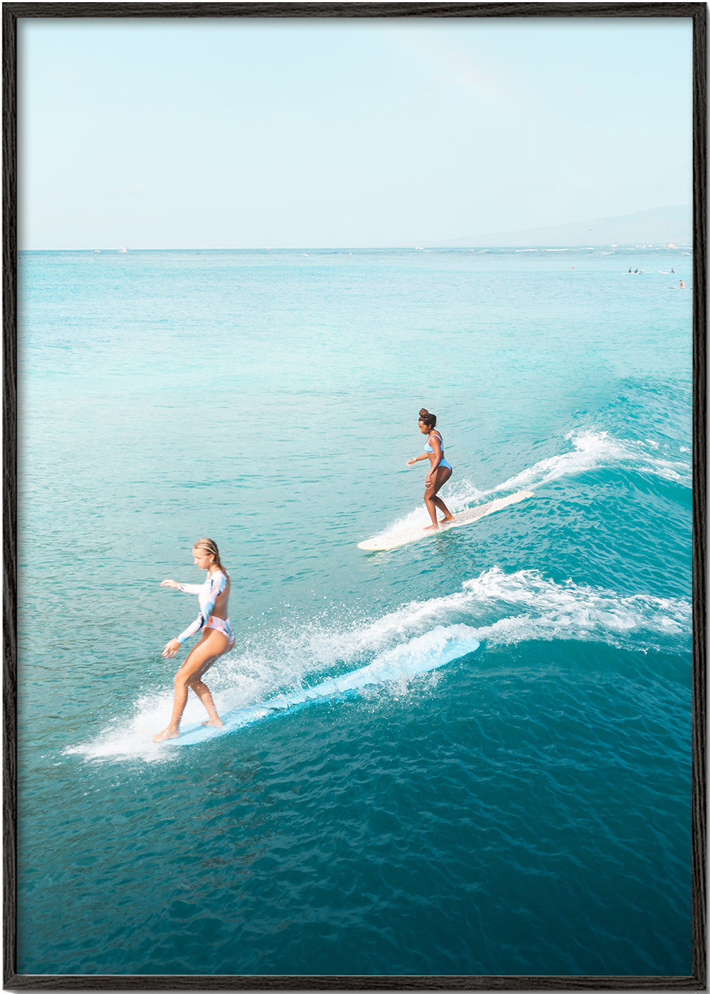 Sztuka sportowa: surferzy na otwartym morzu