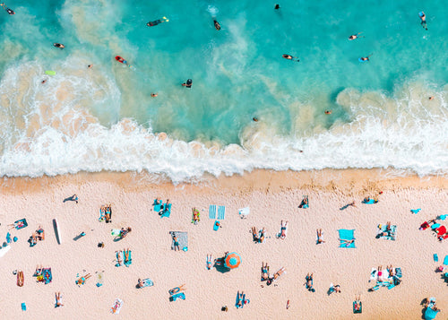 Sztuka krajobrazu: plaża z lotu ptaka