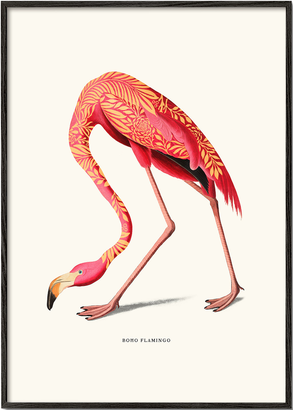Ilustracja flaminga boho