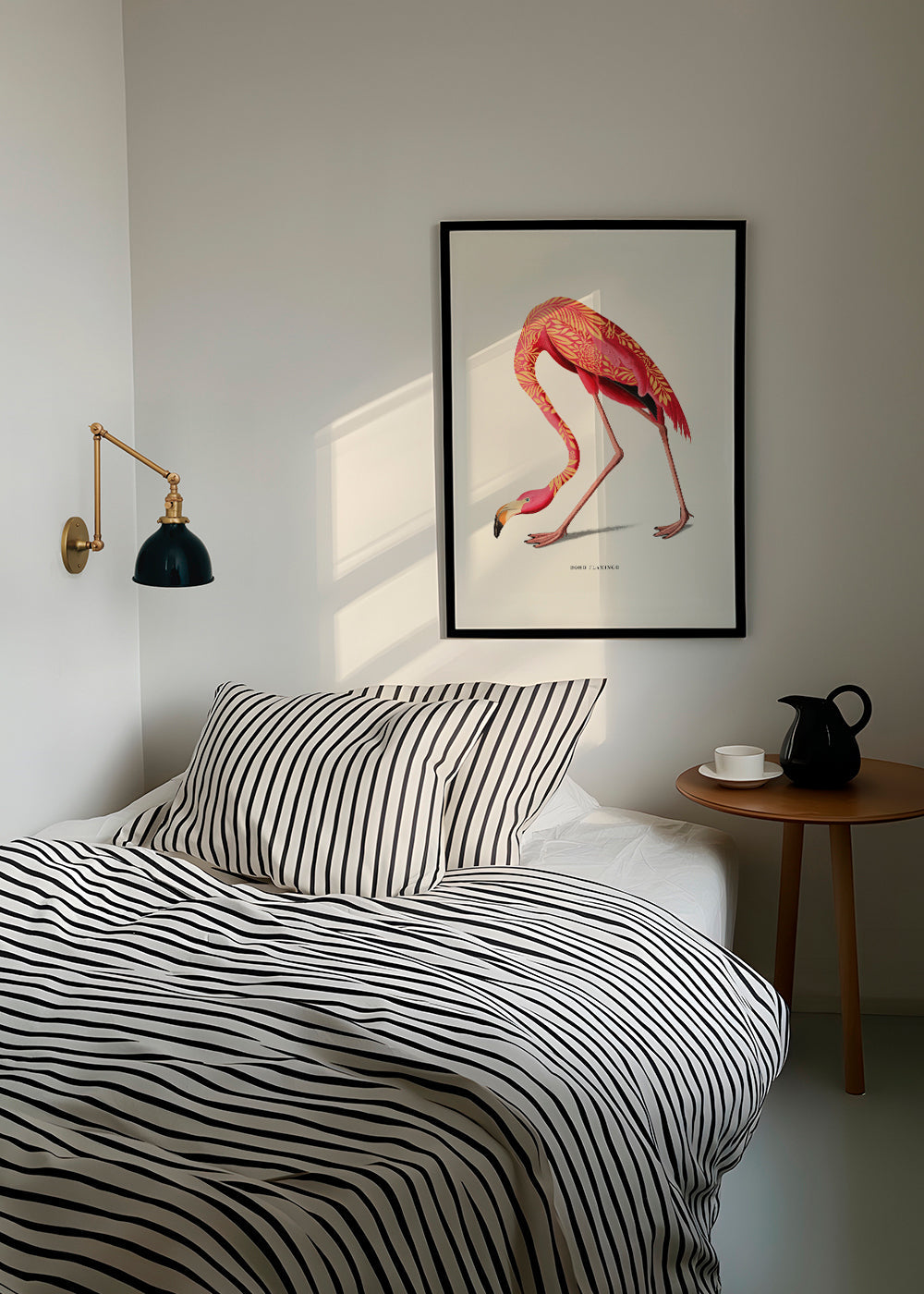 Ilustracja flaminga boho