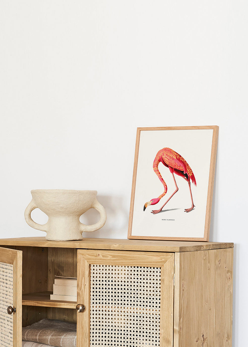 Ilustracja flaminga boho