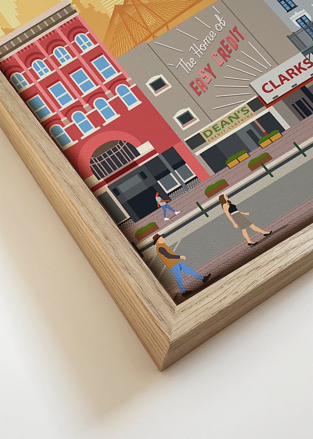 Sztuka miejska: Ilustracja Houston w pionie