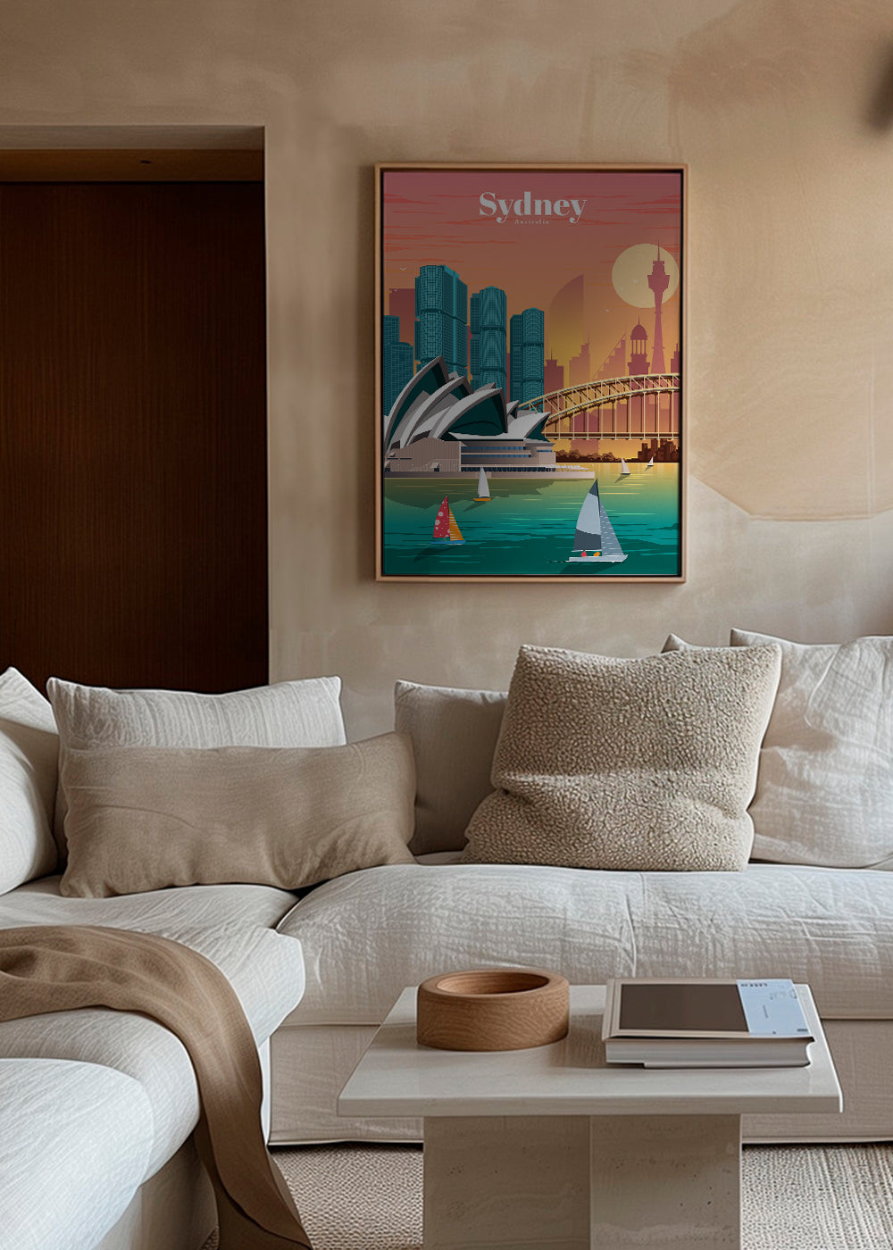 Plakat podróżniczy: panorama Sydney