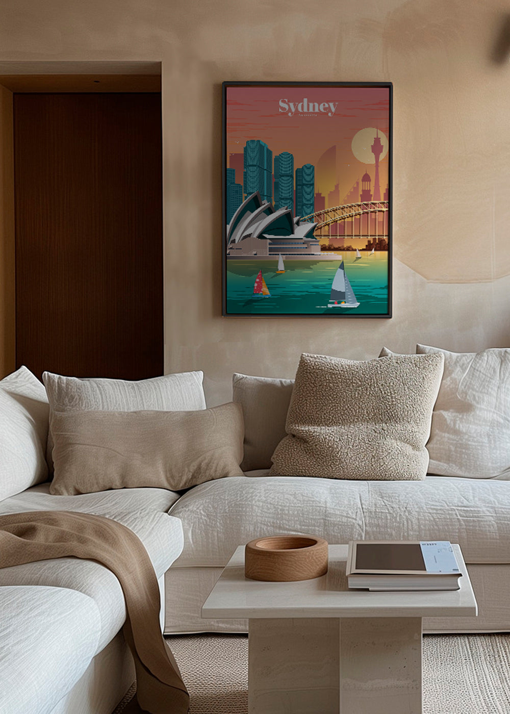 Plakat podróżniczy: panorama Sydney