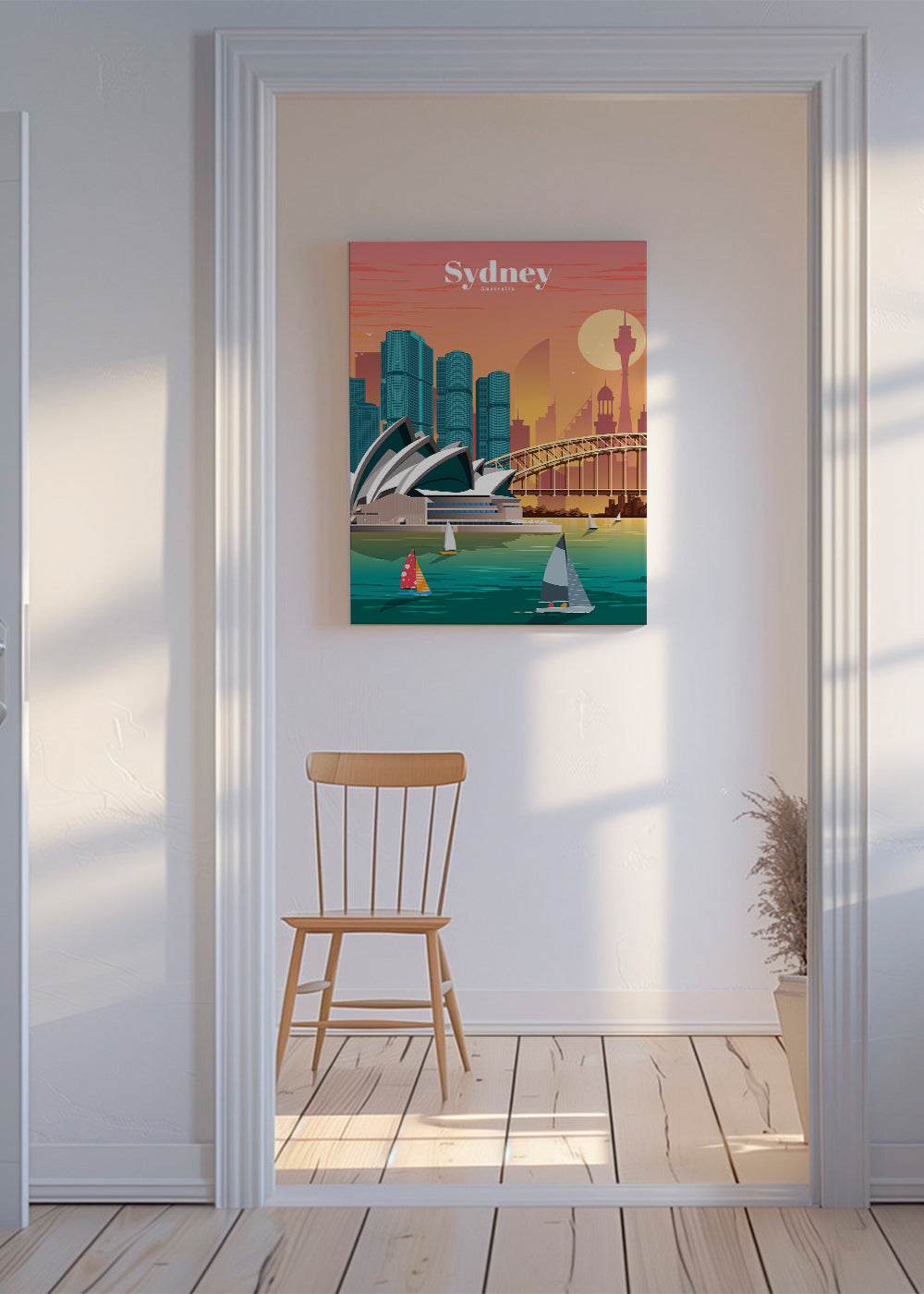 Plakat podróżniczy: panorama Sydney