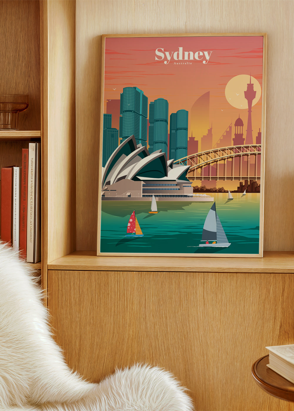 Plakat podróżniczy: panorama Sydney