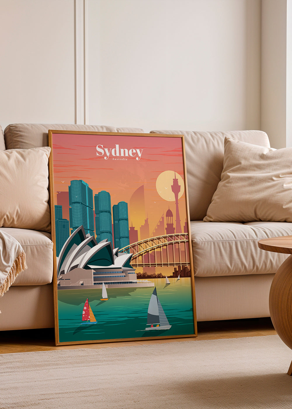 Plakat podróżniczy: panorama Sydney