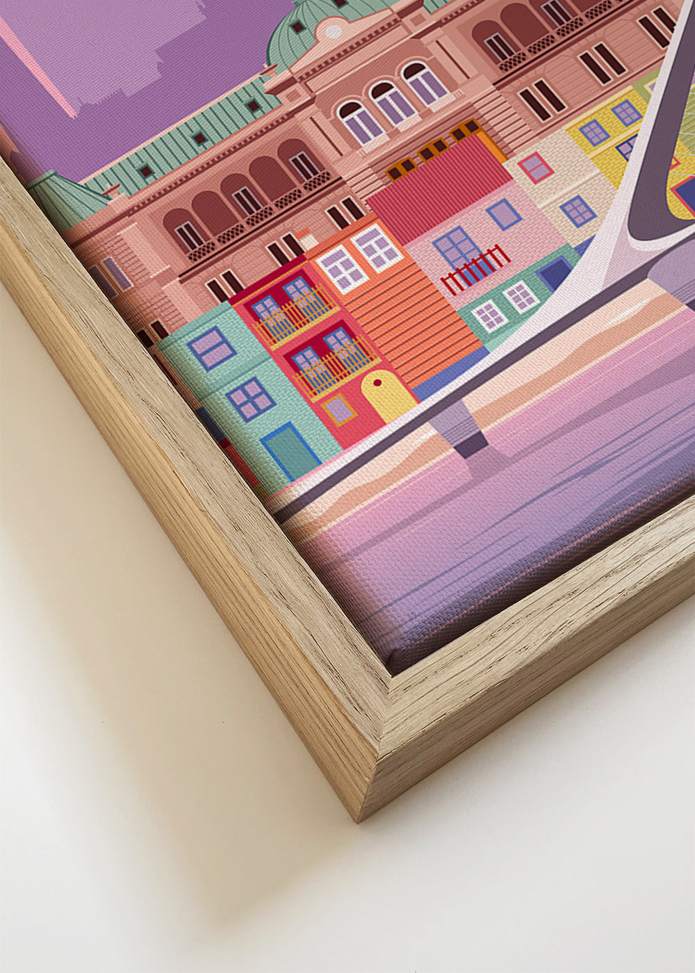 Plakat podróżniczy: Kolorowa ilustracja Buenos Aires