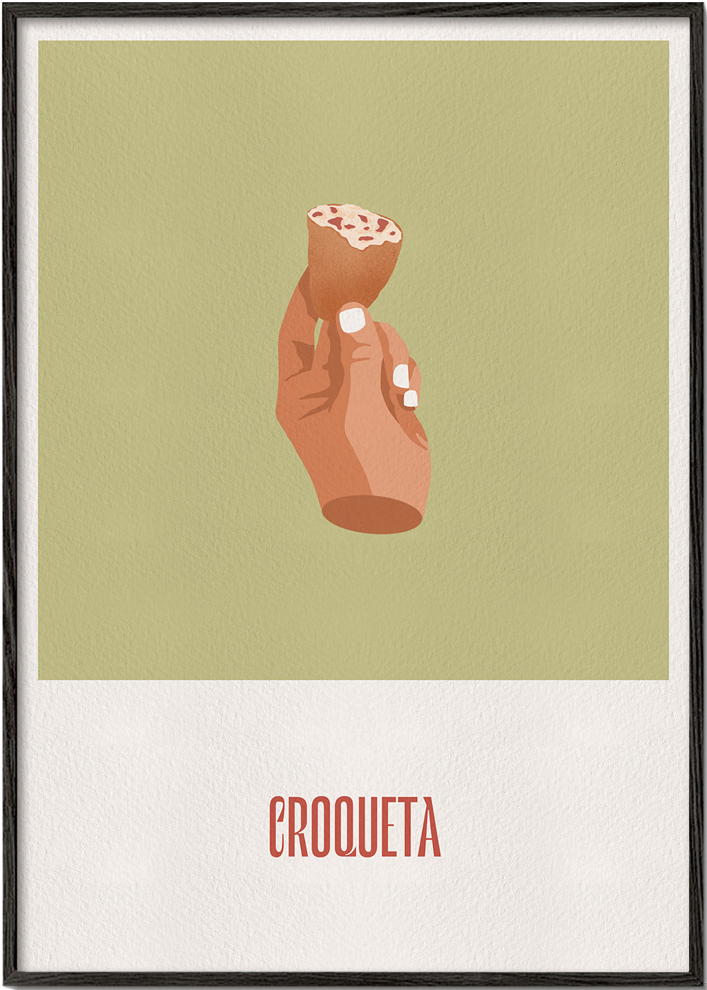 Sztuka do kuchni Krokieta ilustracja