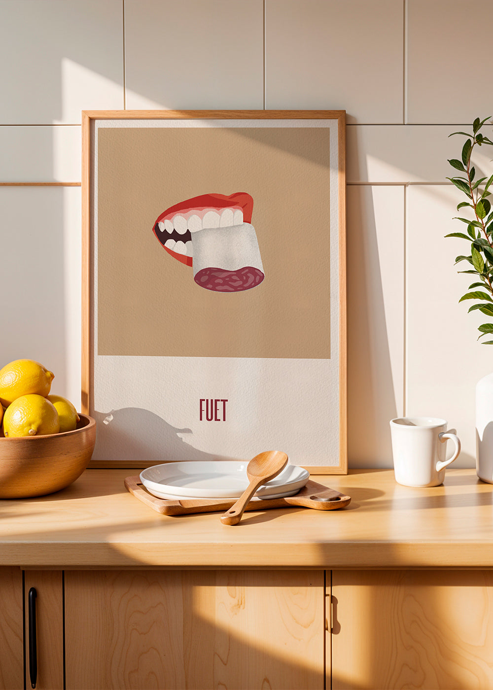 Sztuka do kuchni Fuet ilustracja