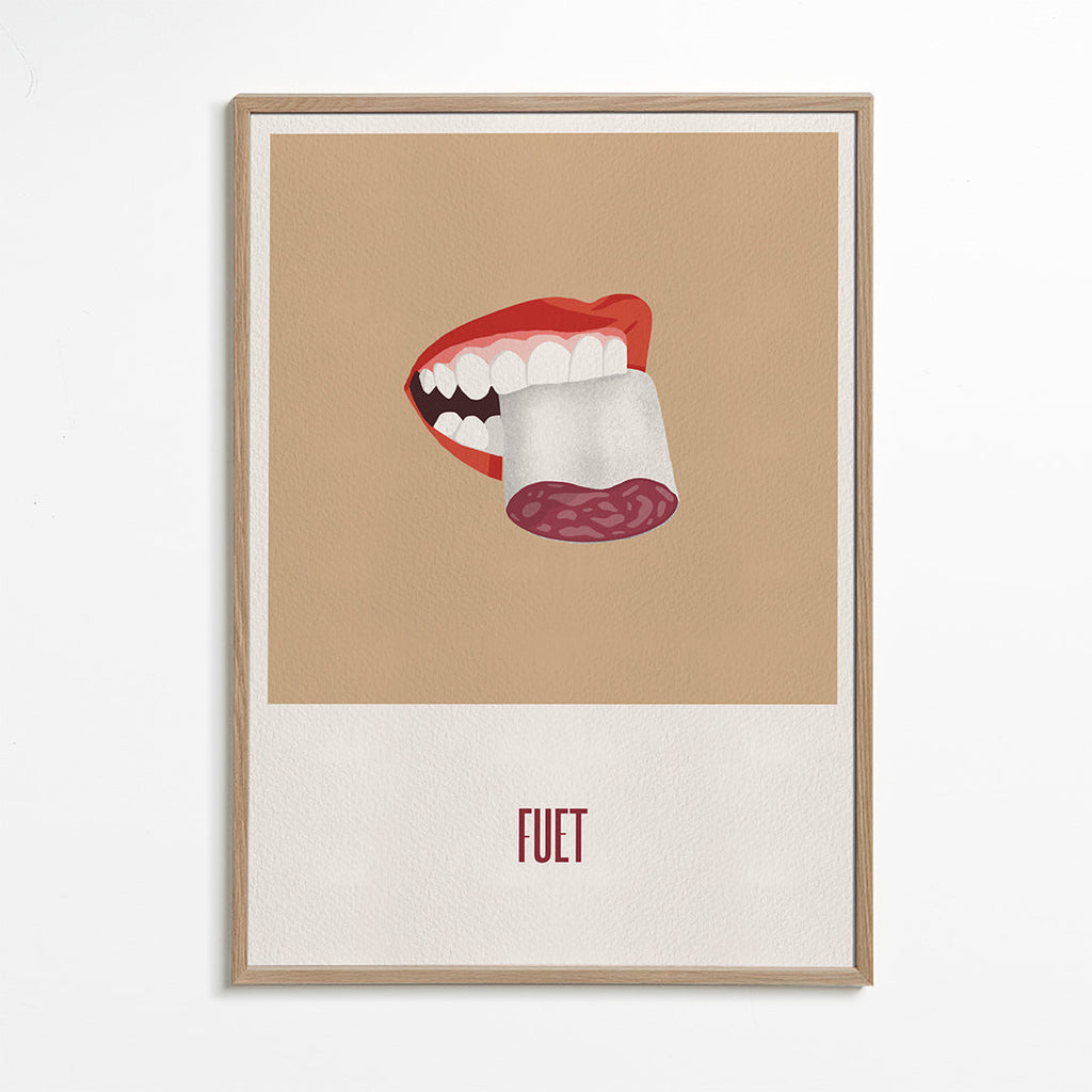 Sztuka do kuchni Fuet ilustracja