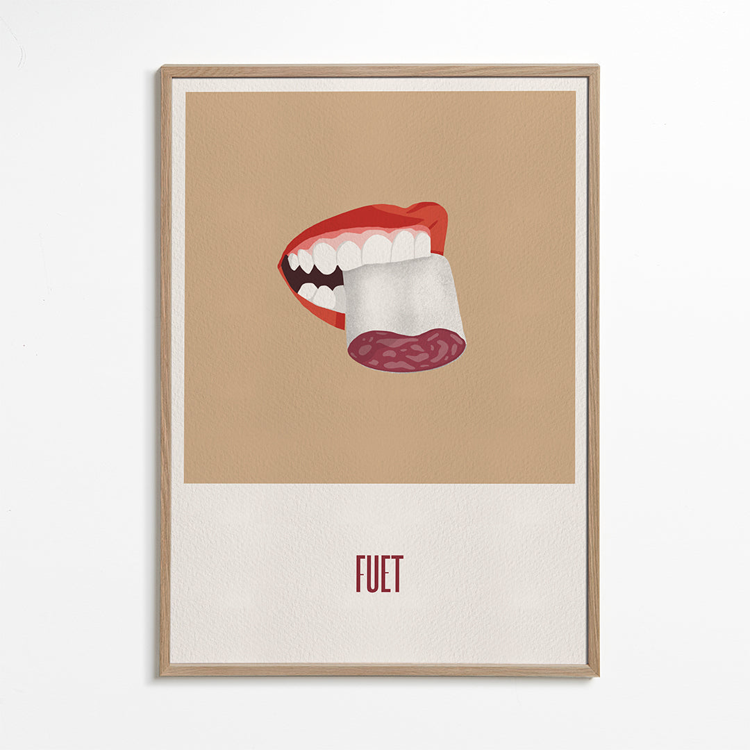 Sztuka do kuchni Fuet ilustracja