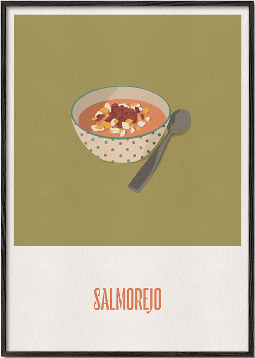 Sztuka do kuchni Salmorejo ilustracja