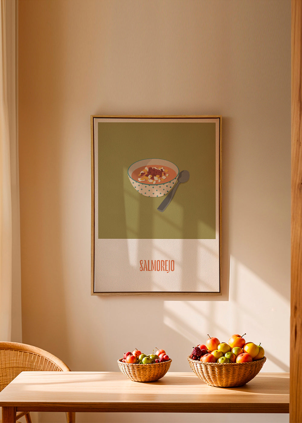Sztuka do kuchni Salmorejo ilustracja