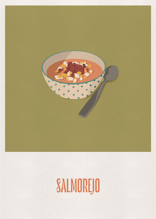 Sztuka do kuchni Salmorejo ilustracja