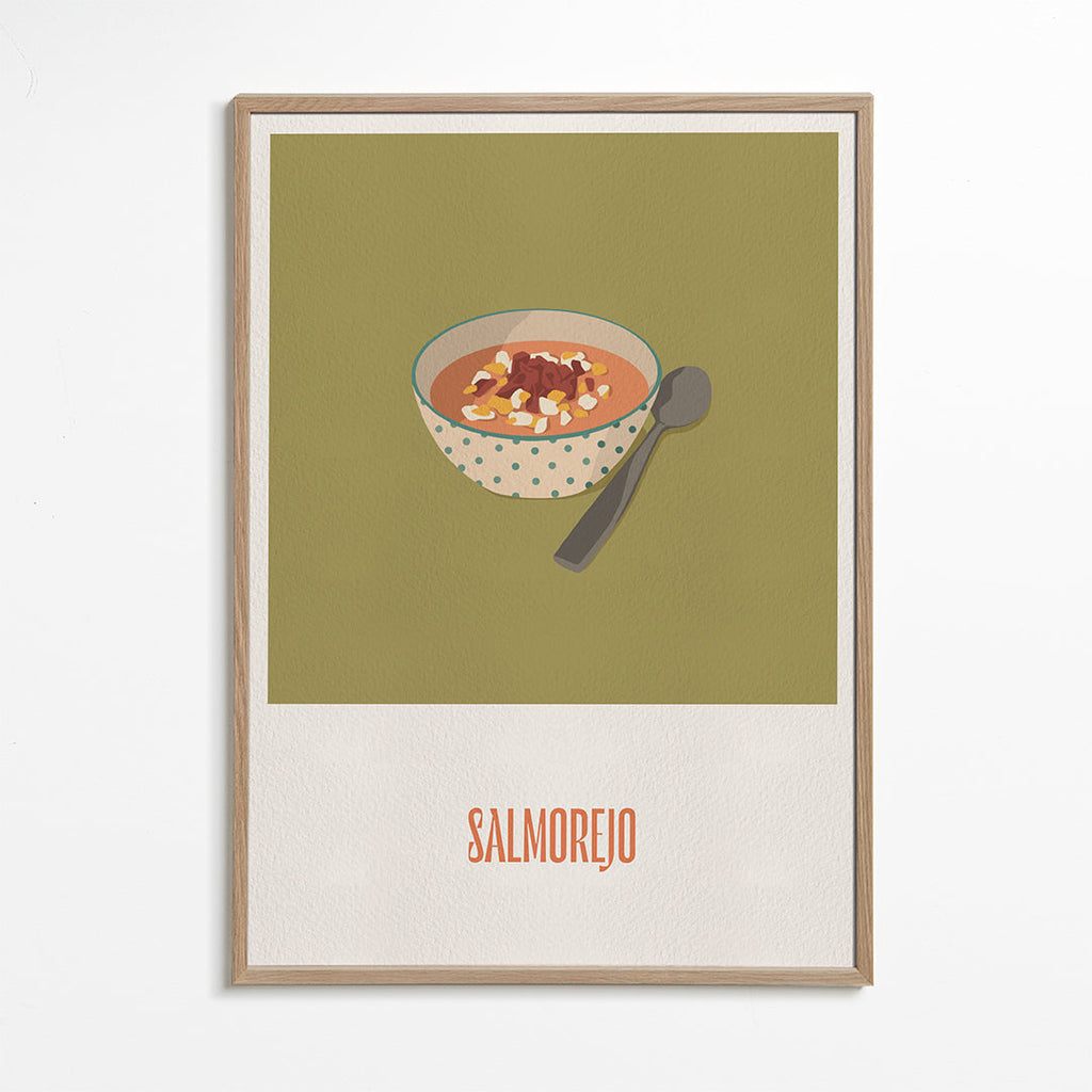 Sztuka do kuchni Salmorejo ilustracja