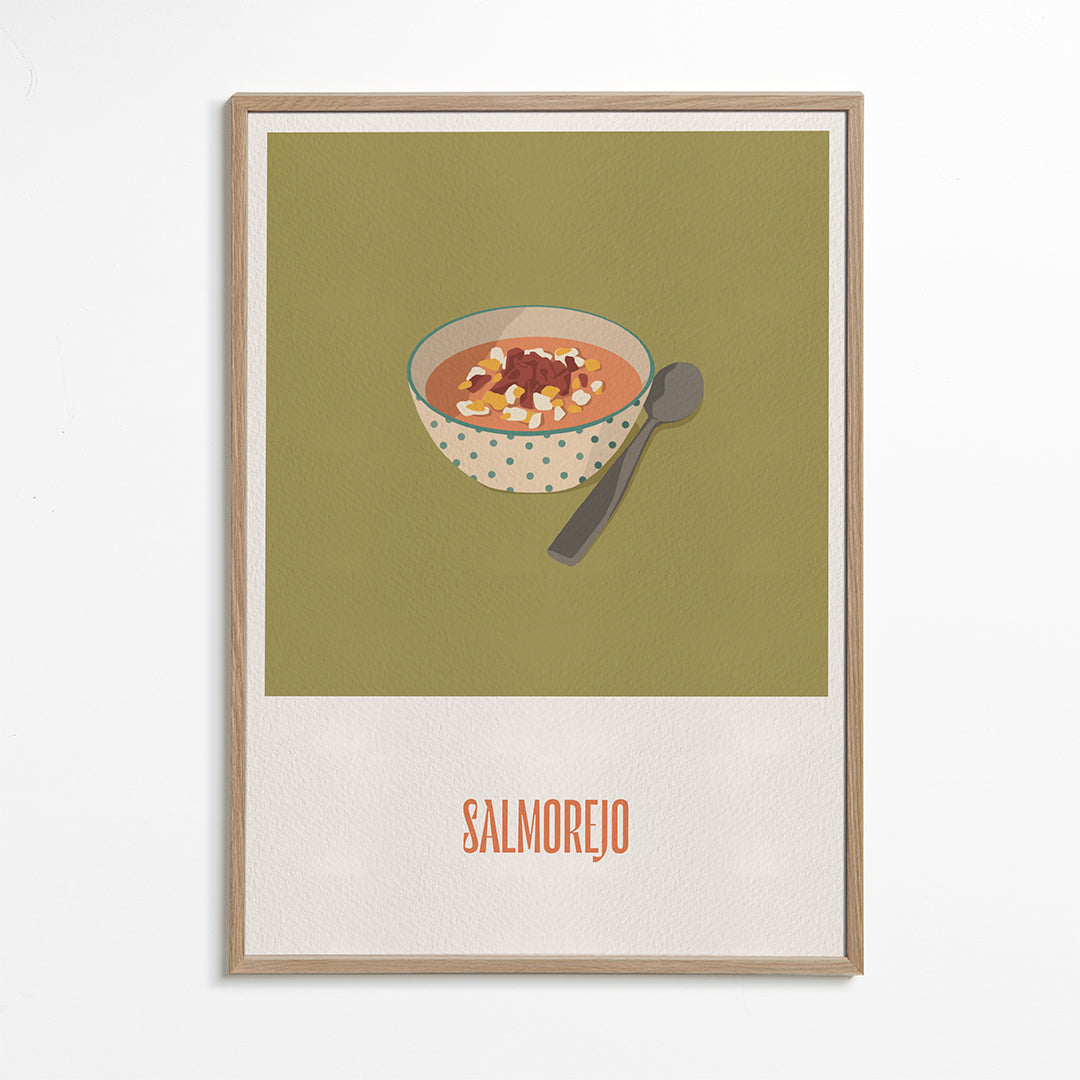 Sztuka do kuchni Salmorejo ilustracja