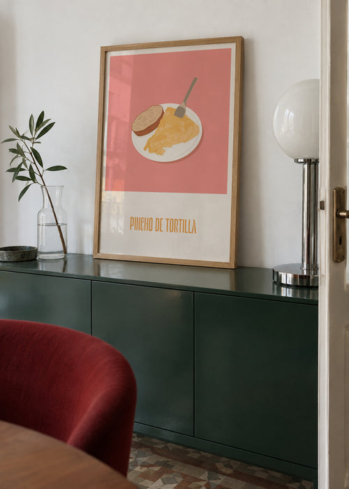 Pincho de tortilla - Framed poster in an interior
