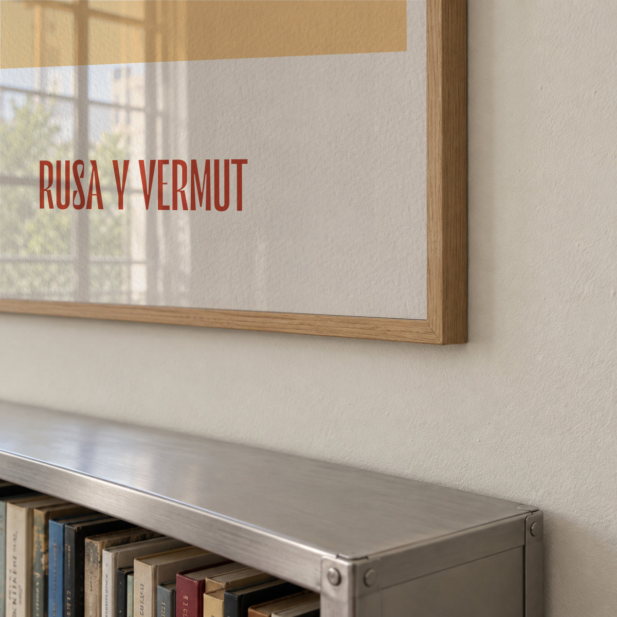 Rusa y vermut - Framed poster detail