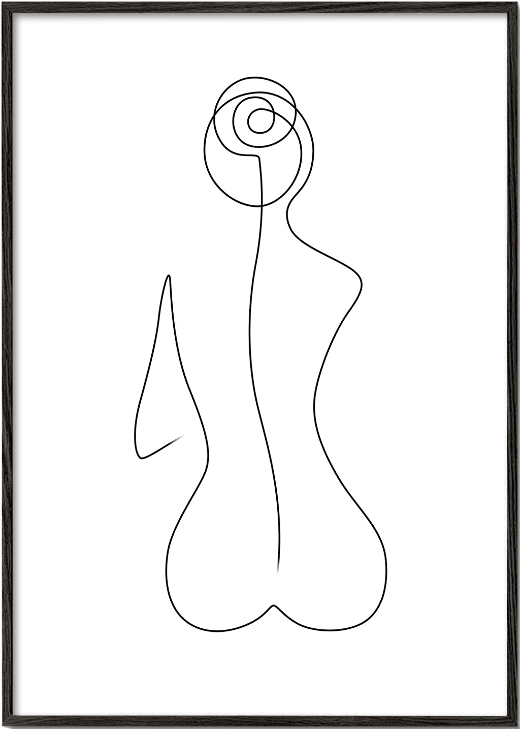 Ilustracja kobieca jedną linią