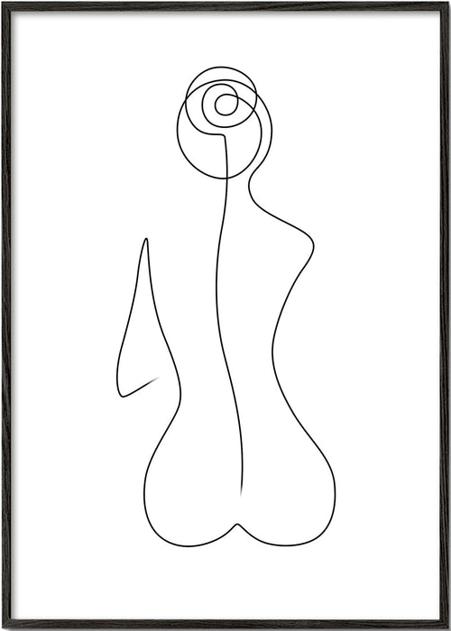 Ilustracja kobieca jedną linią