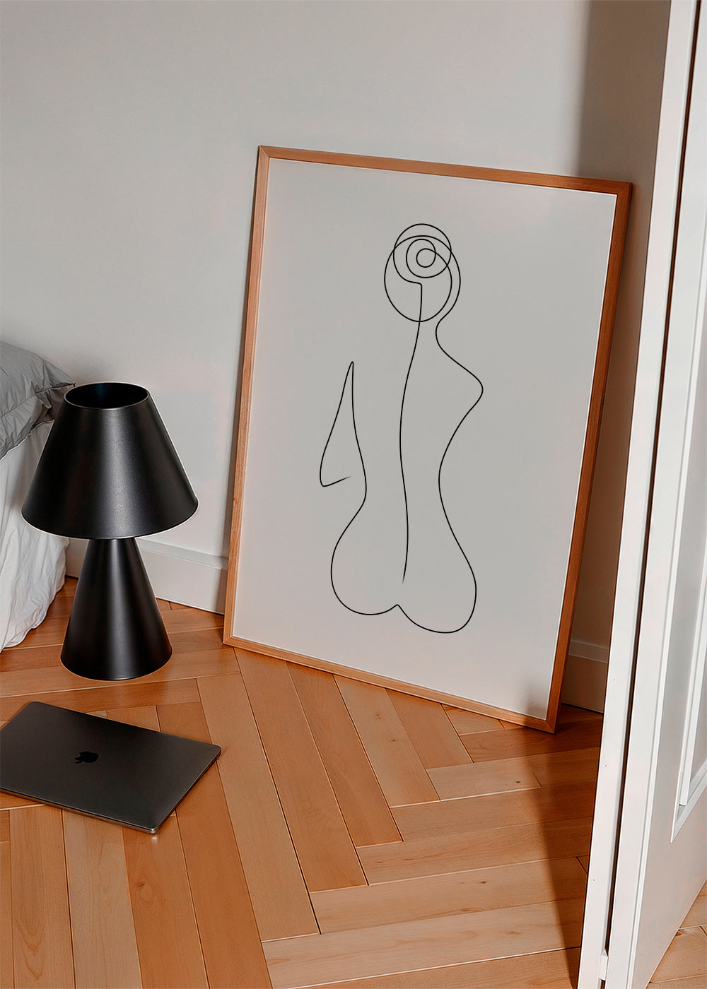 Ilustracja kobieca jedną linią