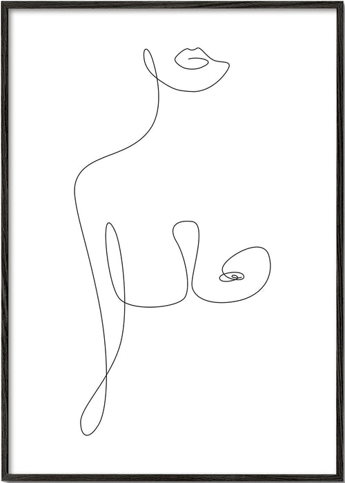 Minimalistyczna ilustracja postaci jedną linią