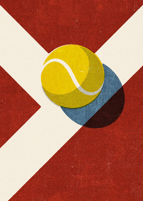 Sztuka sportowa: graficzna piłka tenisowa