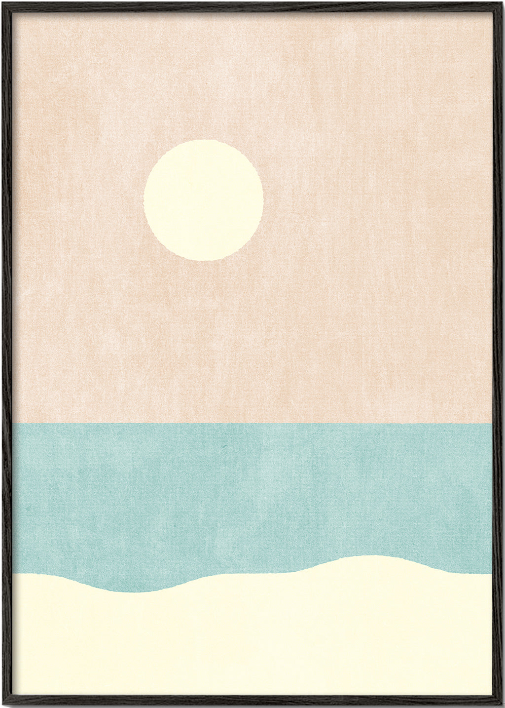 Minimalistyczny pejzaż plażowy
