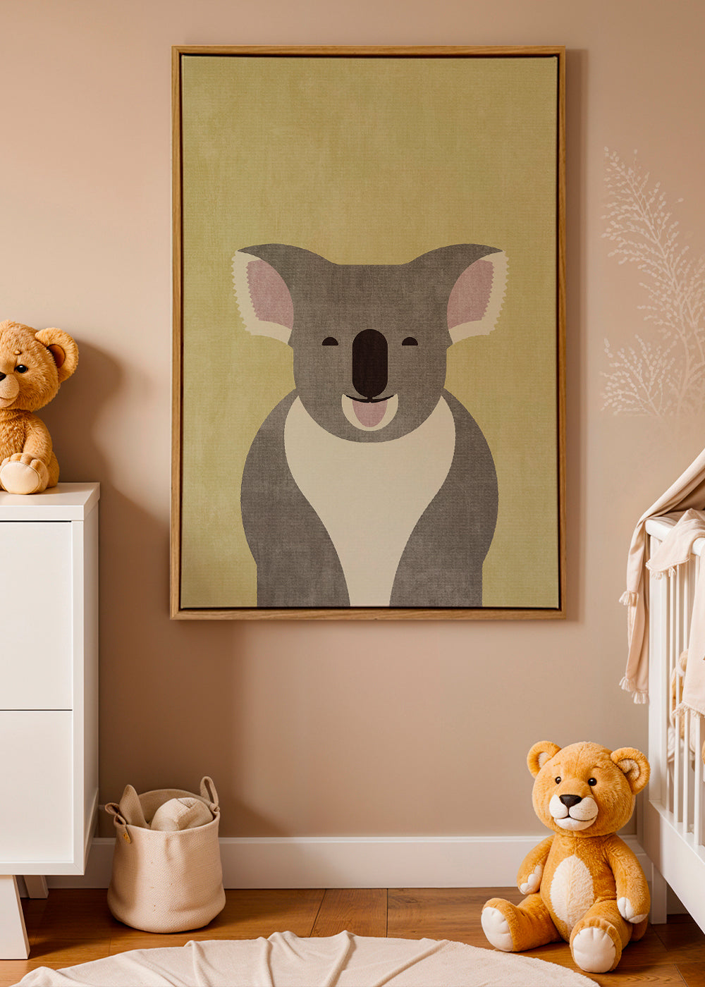 Plakat dziecięcy koala uśmiechnięty