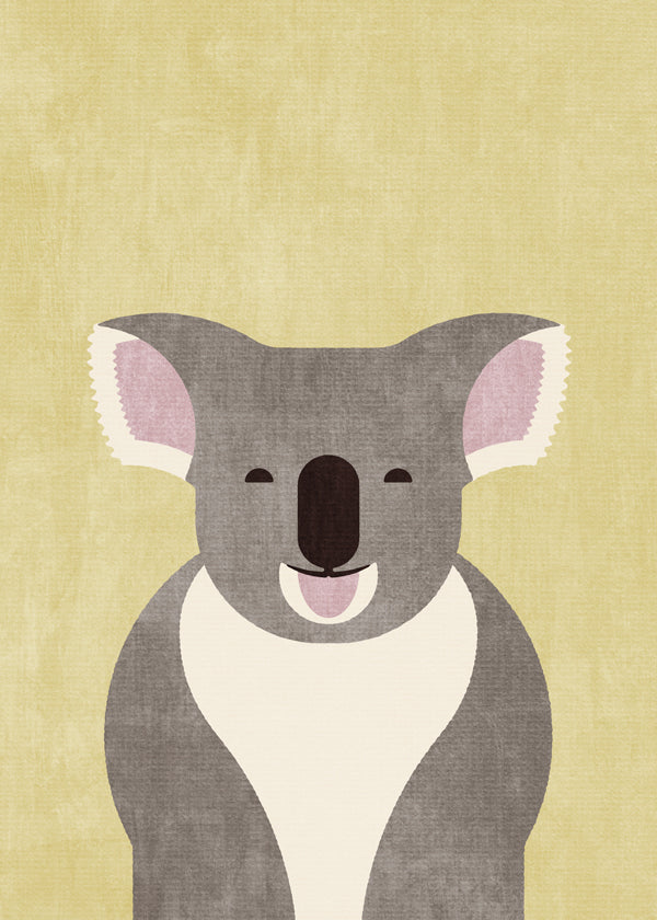 Plakat dziecięcy koala uśmiechnięty
