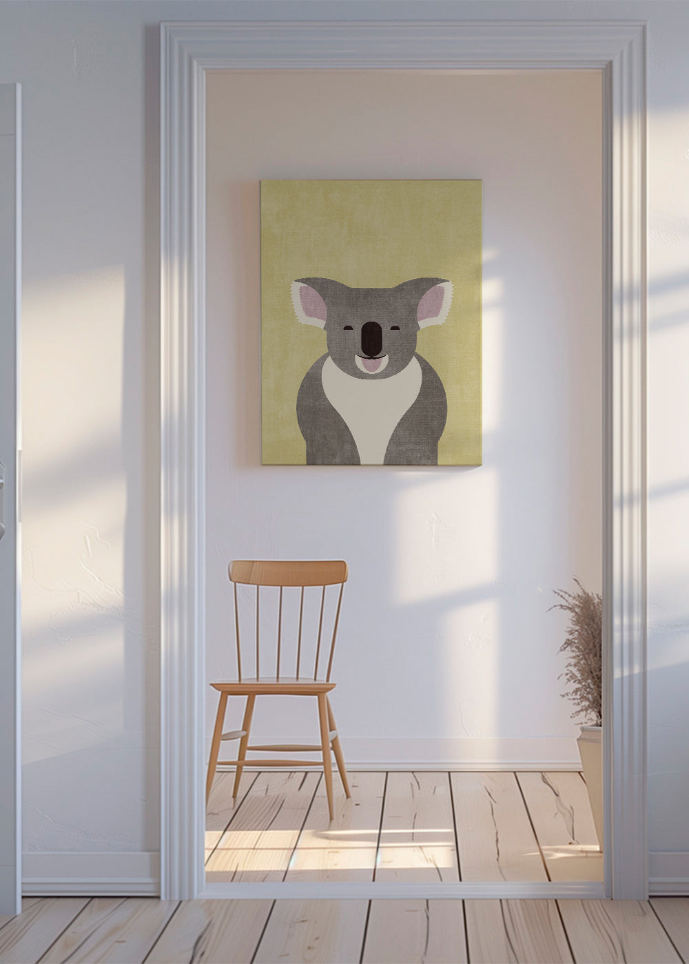 Plakat dziecięcy koala uśmiechnięty
