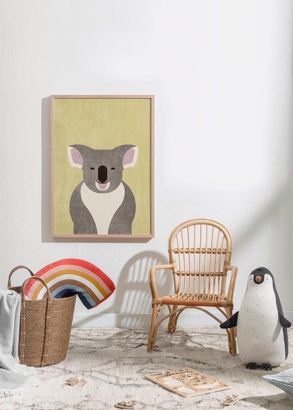 Plakat dziecięcy koala uśmiechnięty